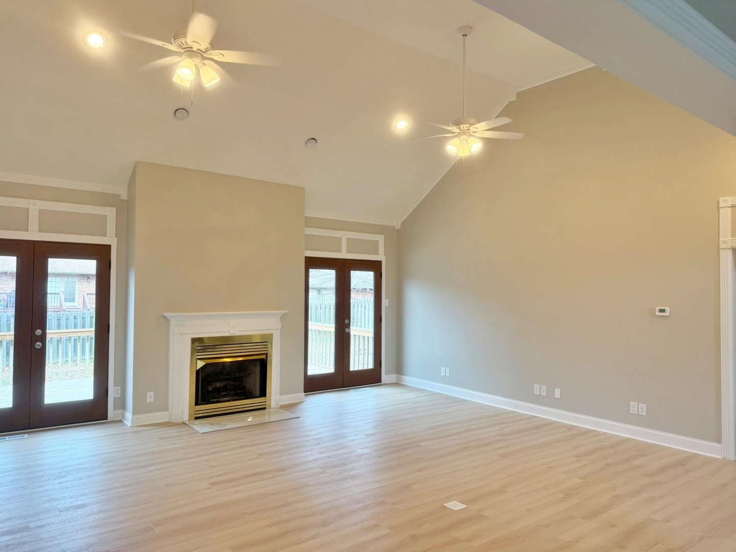 9 Hickory Lane Metropolis, IL 62960 - Photo 10 of 37 a view of empty room with wooden floor and fan