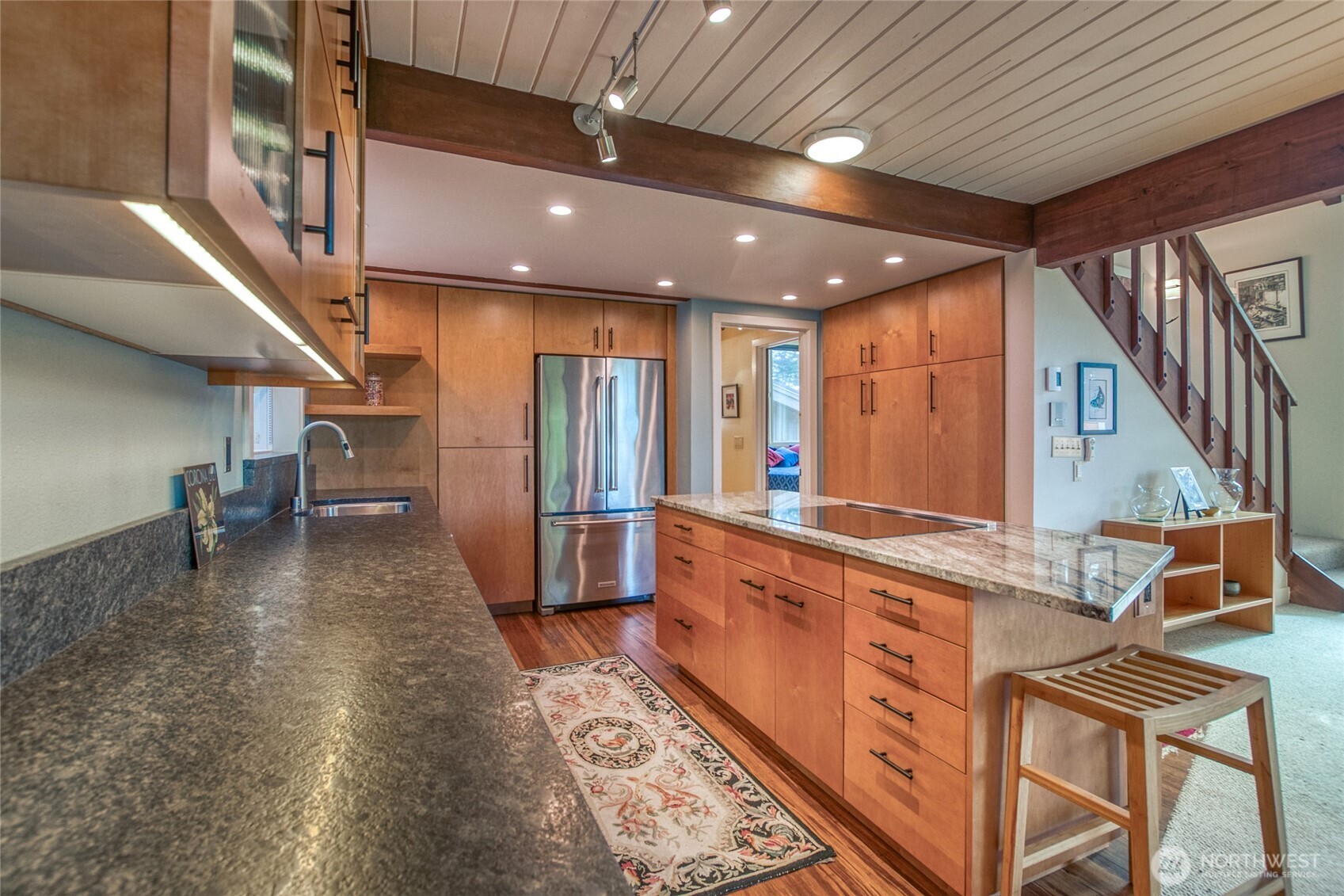 402 Cayou Valley Road Orcas Island, WA 98245 - Photo 22 of 40 a view of a hallway with seating area