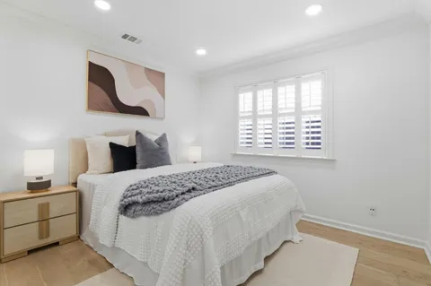 a house view with a garden space