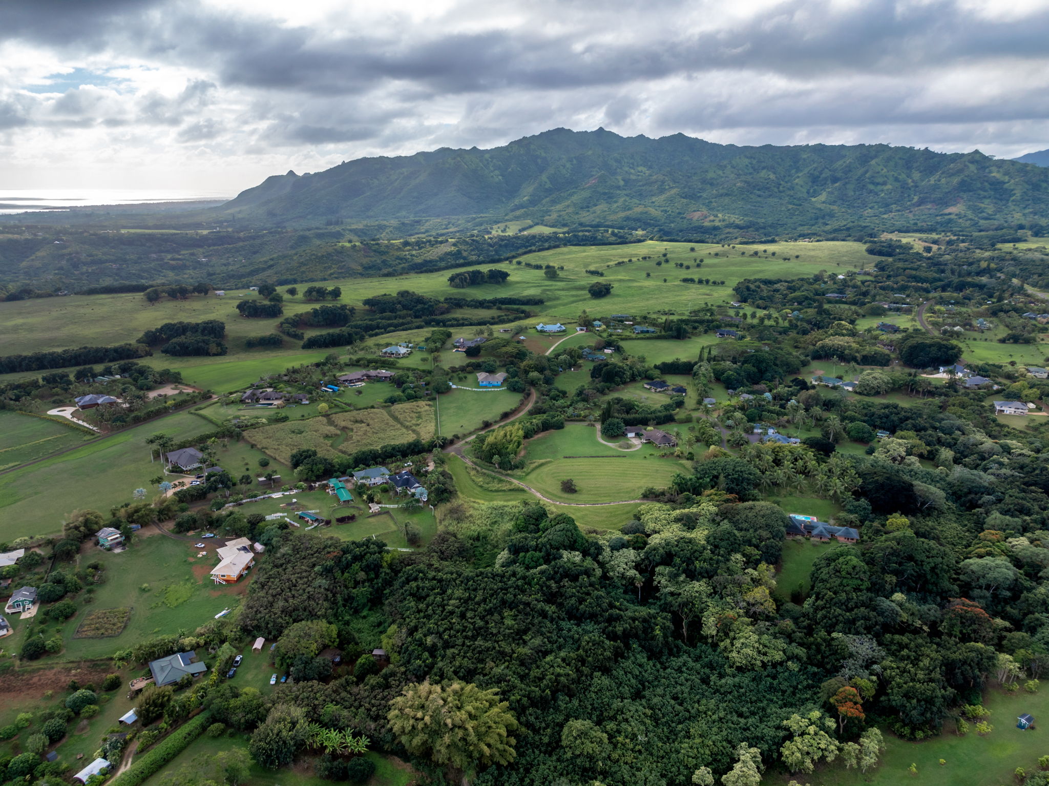7549 A Lot 23 Koolau Road Kilauea, HI 96754 - Photo 11 of 23 a view of a lush green hillside and houses