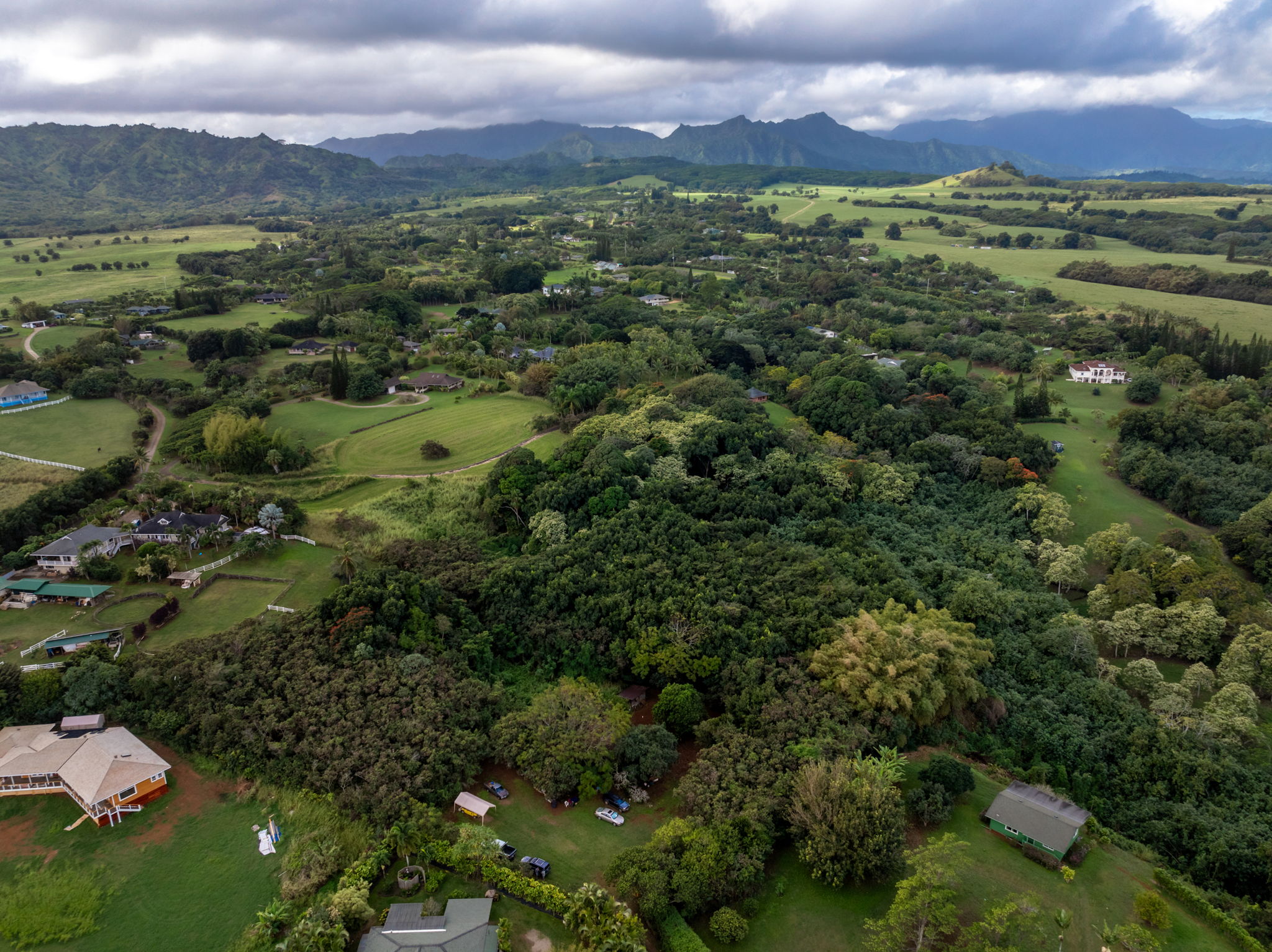 7549 A Lot 23 Koolau Road Kilauea, HI 96754 - Photo 10 of 23 a view of a city with mountains in the background