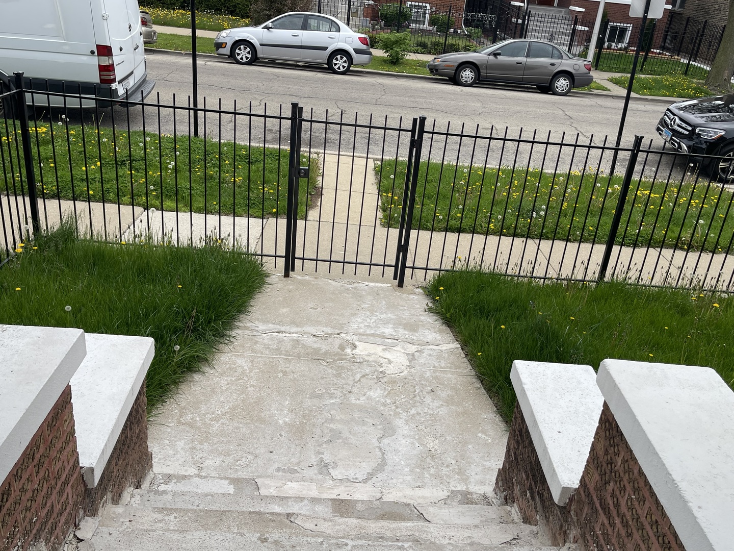 1512 North Linder Avenue Chicago, IL 60651 - Photo 3 of 19 a view of a backyard with a car parked