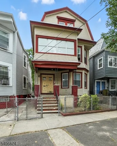 a front view of a house