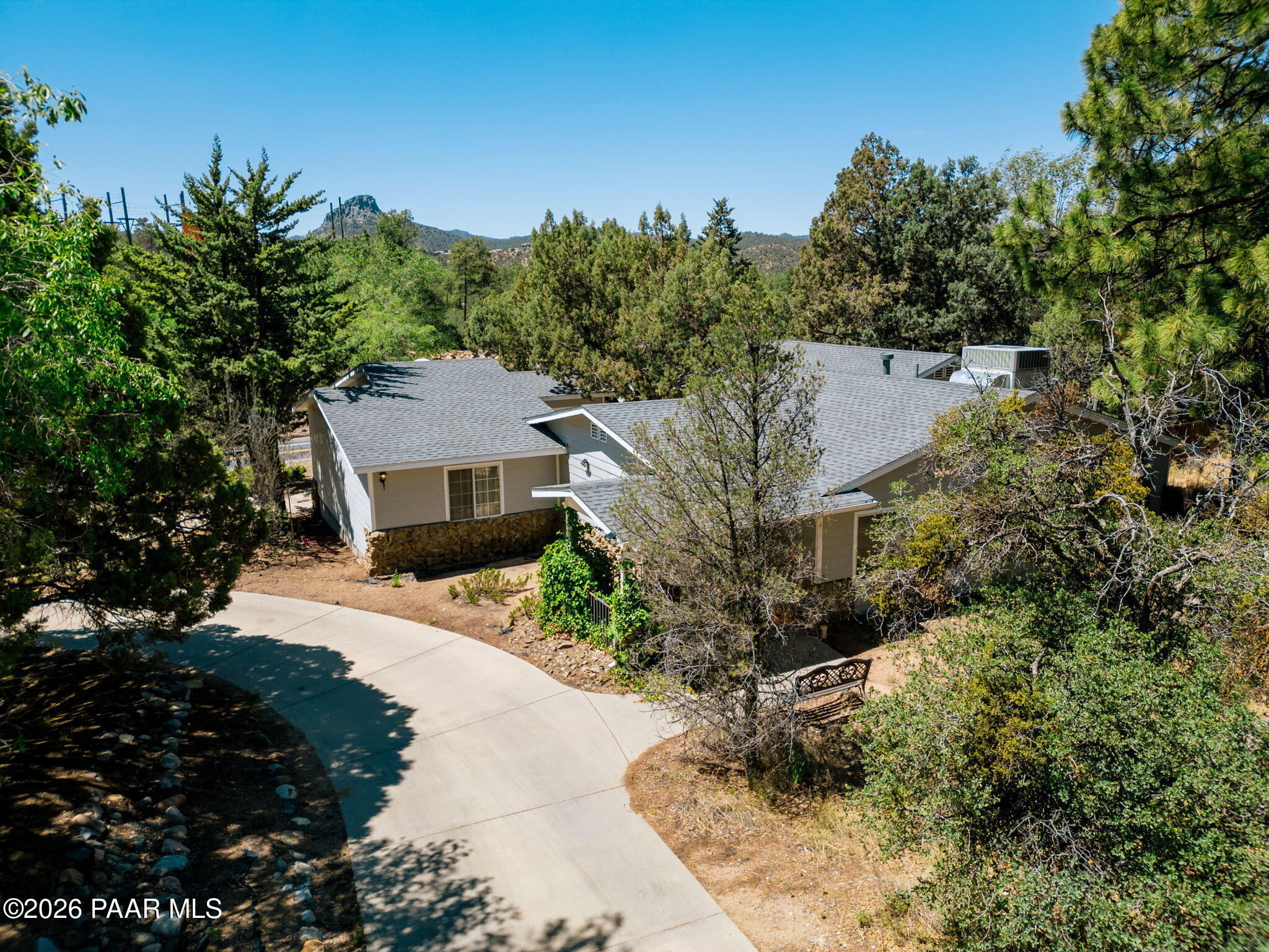 1710 Grandview Road Prescott, AZ 86305 - Photo 27 of 47 a view of a house with a yard