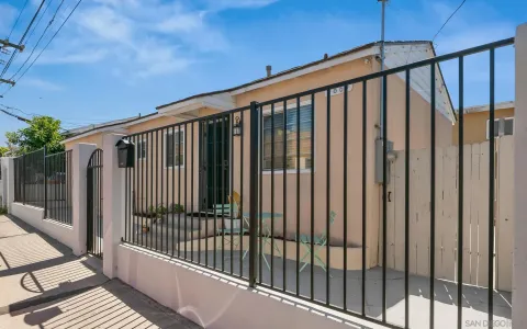 a view of a balcony