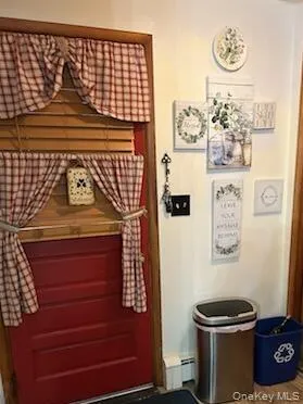 a view of a door of the house