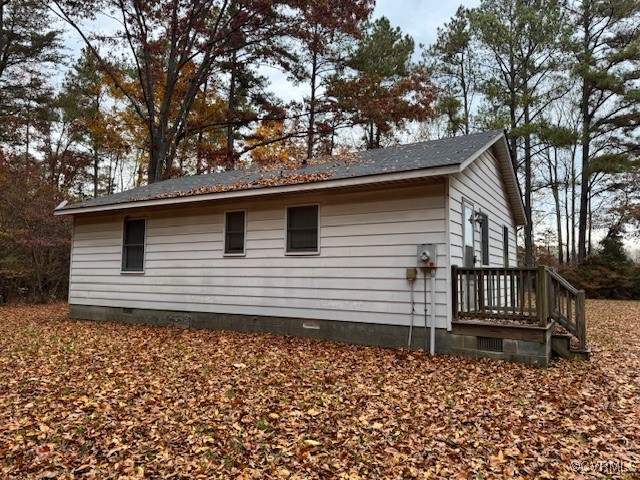 2261 Coldwater Road Mascot, VA 23108 - Photo 3 of 8 View of property exterior featuring a deck