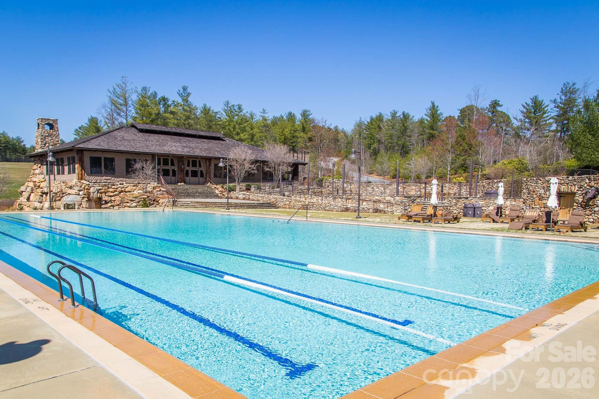 2086 October Drive, Unit 147 Nebo, NC 28761 - Photo 20 of 29 a view of a swimming pool with a patio