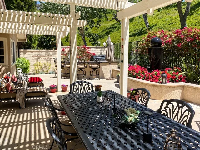 a view of an outdoor seating