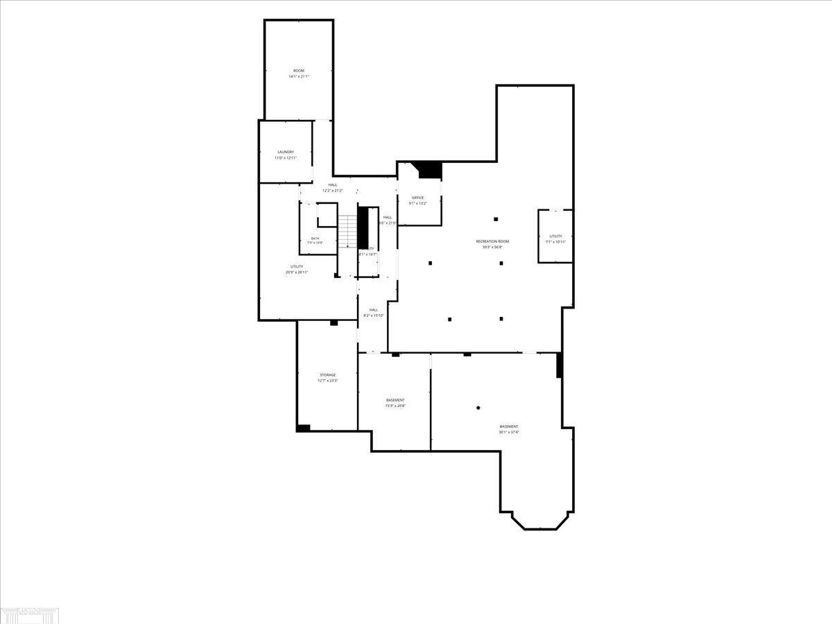 161 Lothrop Road Grosse Pointe, MI 48236 - Photo 95 of 95 Basement Floor Plan