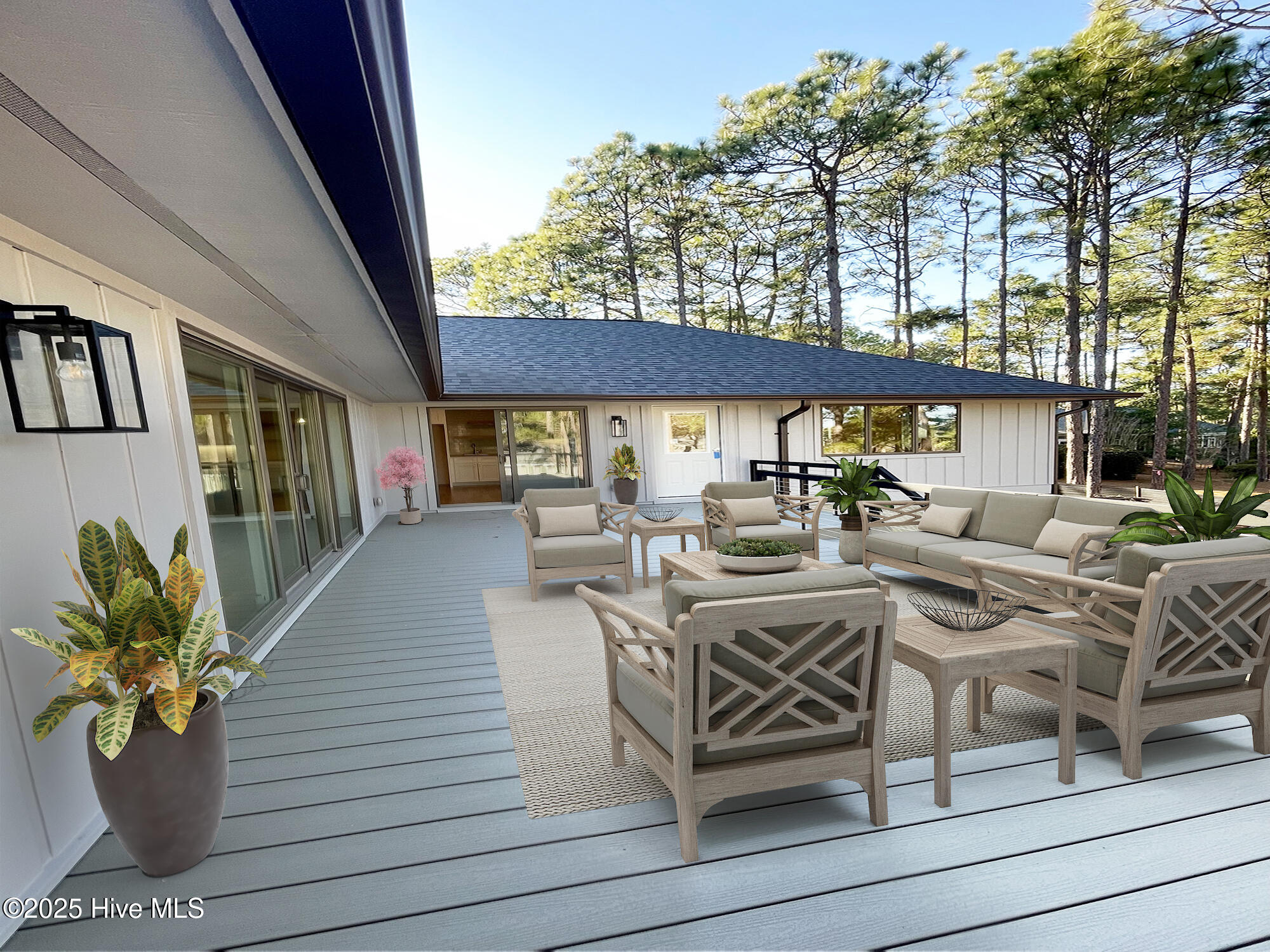 9 Sedgefield Lane Pinehurst, NC 28374 - Photo 41 of 48 Virtually Staged Back Deck