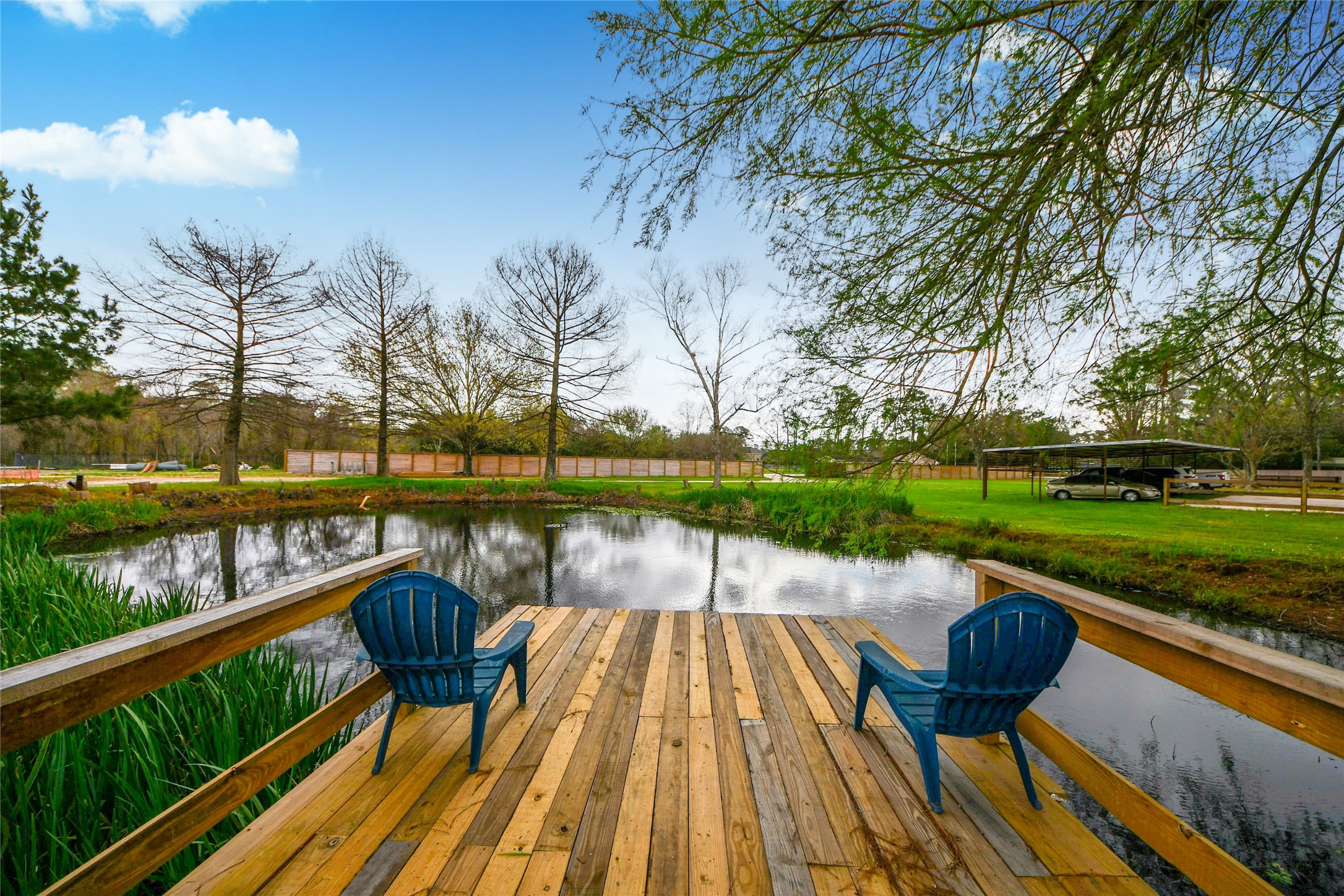 5310 Logston Lane Spring, TX 77389 - Photo 17 of 47 Private Pond # 1 with a Pier