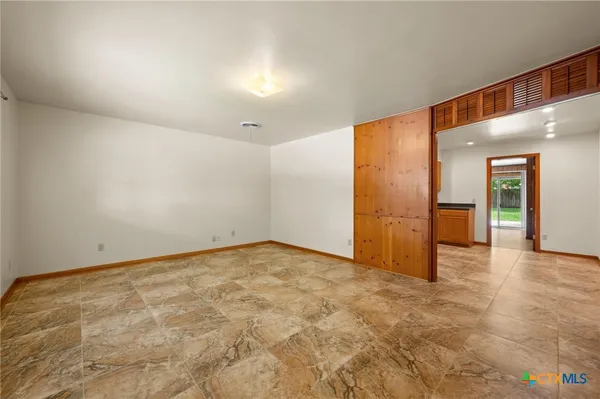 a view of an empty room