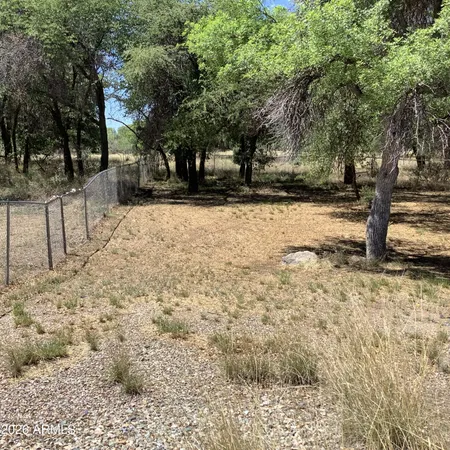 a view of yard with trees
