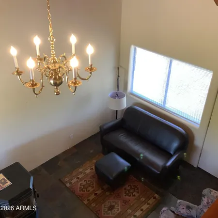 a view of a livingroom with furniture