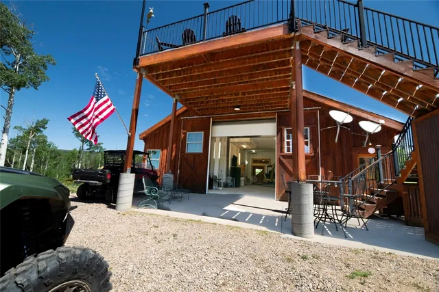 a view of a house with a patio