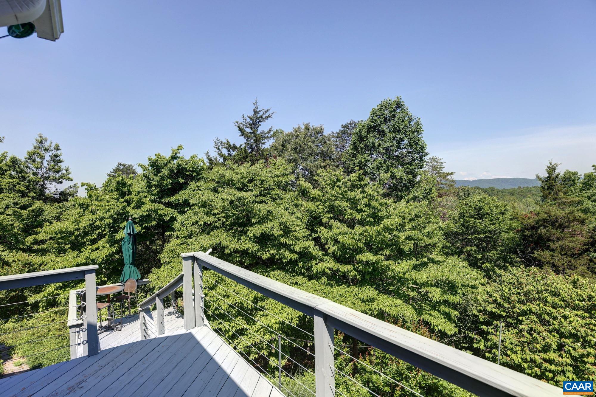 843 Campbell Road Keswick, VA 22947 - Photo 39 of 46 a balcony with wooden floor and fence