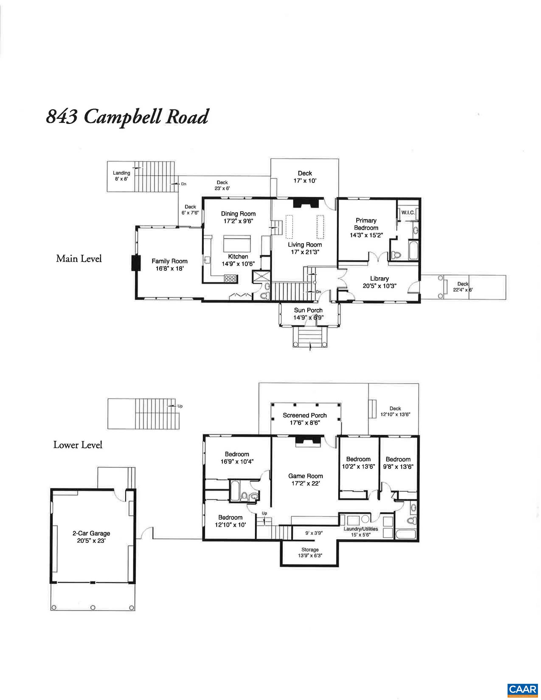 843 Campbell Road Keswick, VA 22947 - Photo 46 of 46 a picture of floor plan
