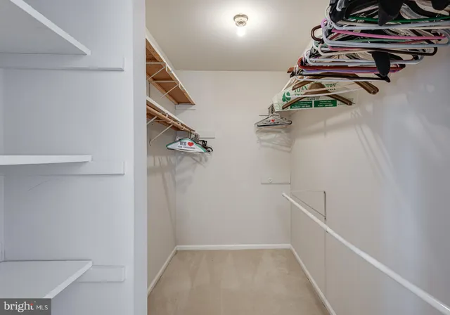 a view of walk in closet