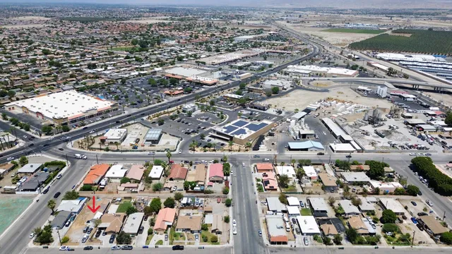 an aerial view of a city