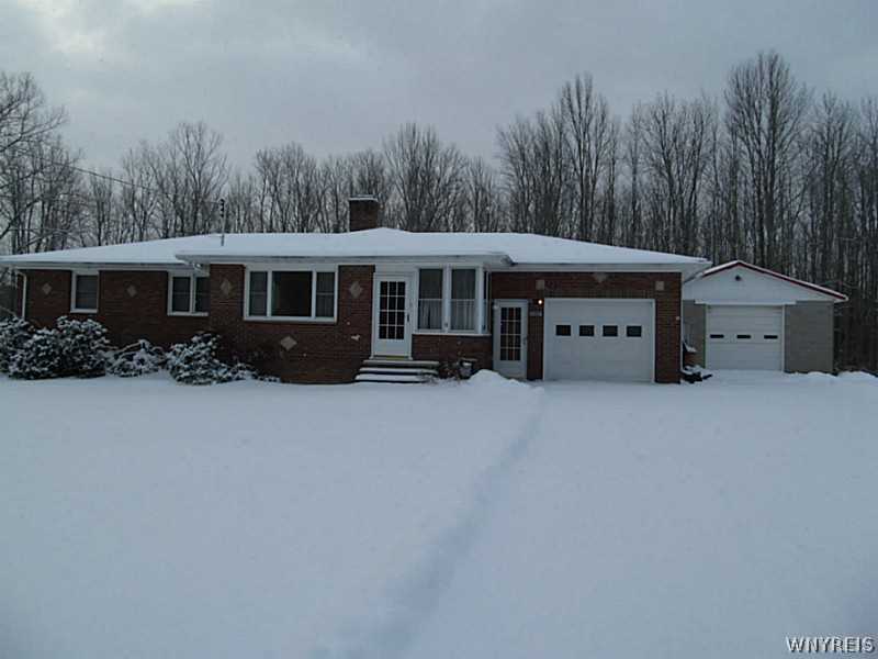 2307 March Road Eden, NY 14057 - Photo 1 of 1 Exterior Front. Pretty brick ranch with a 6 car de