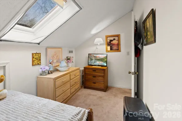 a room with a workspace