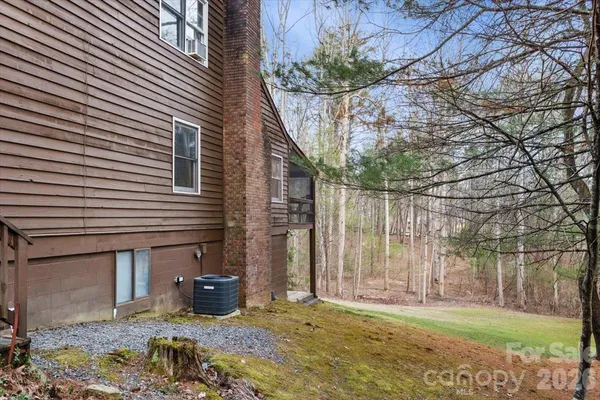 a backyard of a house