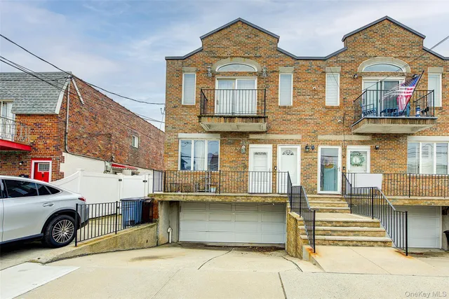a car parked in front of a building