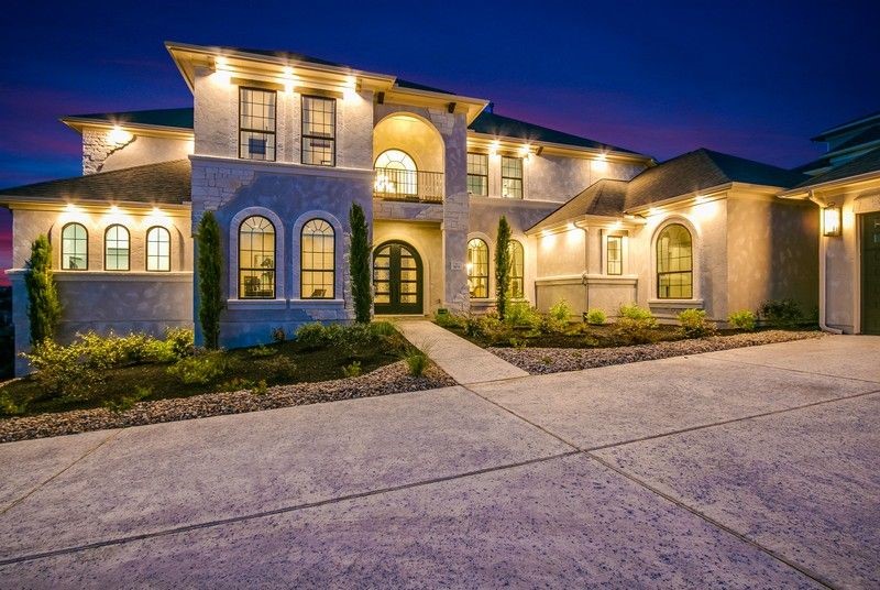 a front view of a building