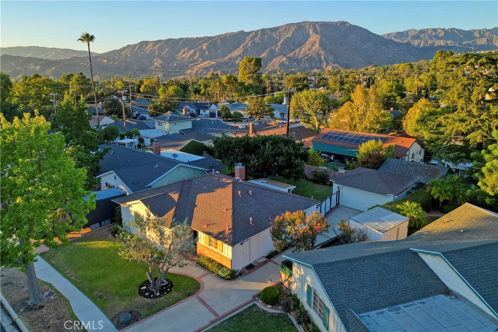 7861 Cora Street Sunland, CA 91040 - Photo 53 of 58 an aerial view of a house with a garden