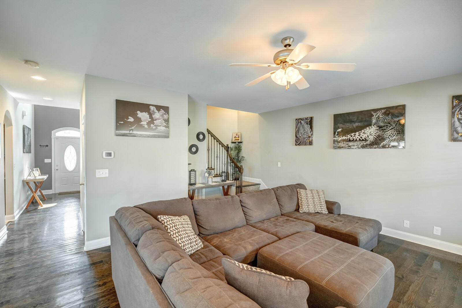 1487 Raven Road Clarksville, TN 37042 - Photo 11 of 44 a living room with furniture and a wooden floor