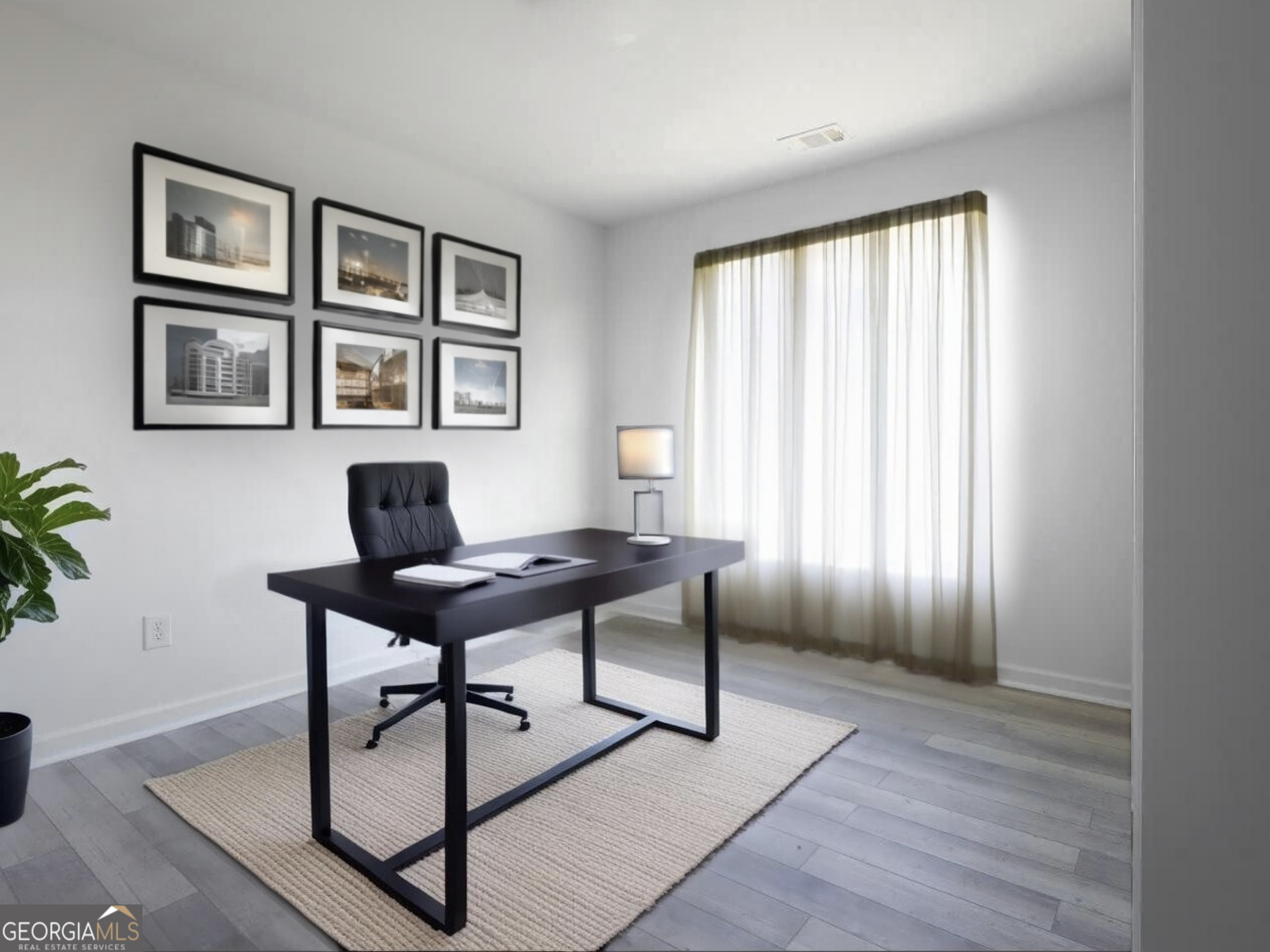 157 Pinto Lane Fairmount, GA 30139 - Photo 15 of 19 a workspace with furniture window and wooden floor