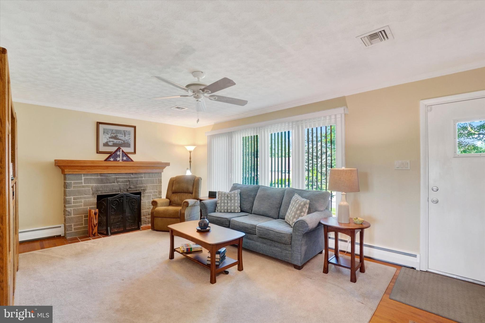 2320 Sycamore Road York, PA 17408 - Photo 3 of 26 a living room with furniture and a fireplace