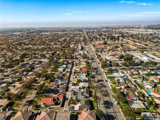 an aerial view of a city