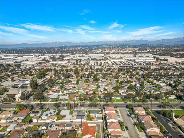 an aerial view of a city
