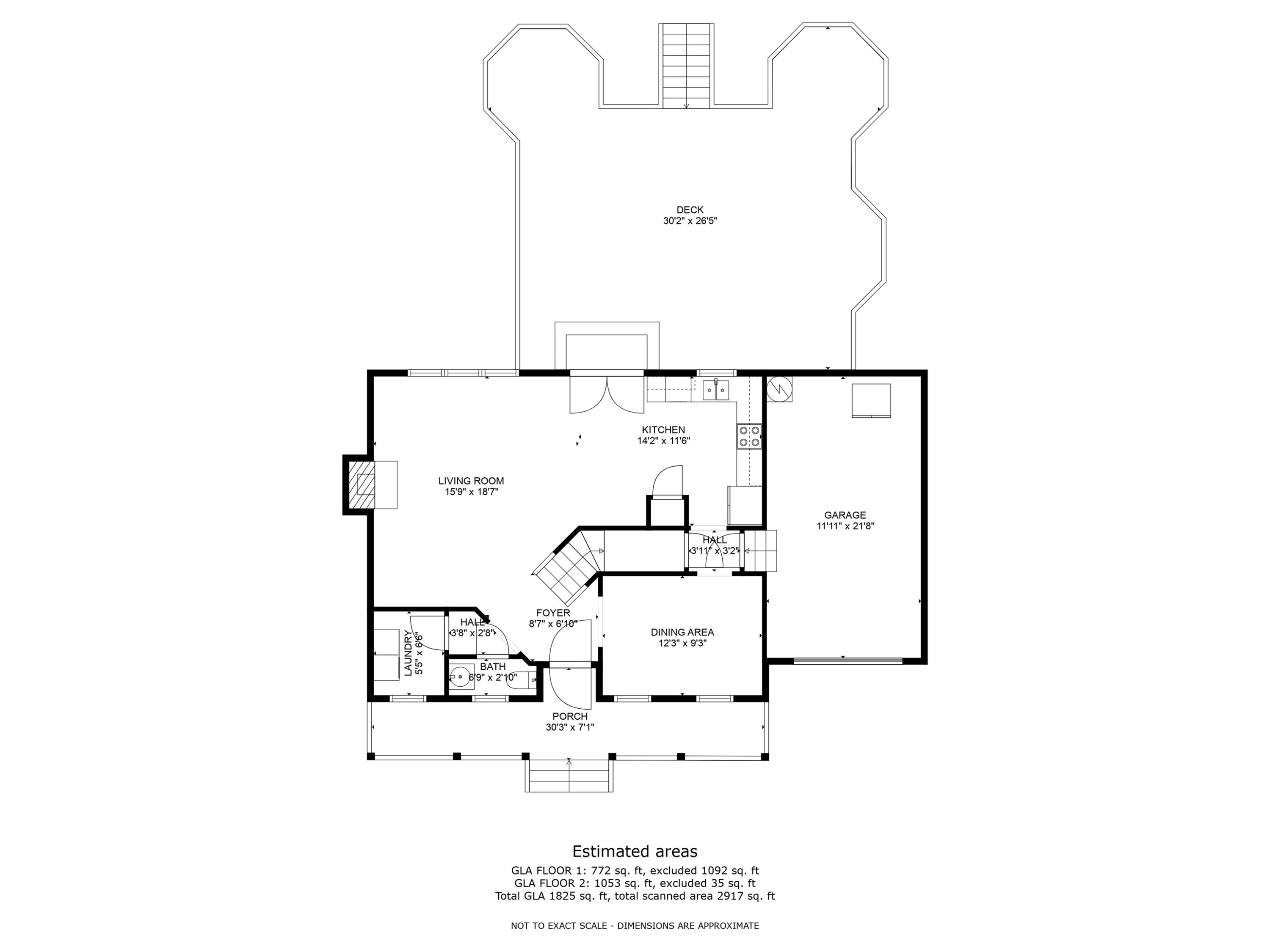 408 Chancellors Ridge Drive Durham, NC 27713 - Photo 33 of 34 a picture of a floor plan
