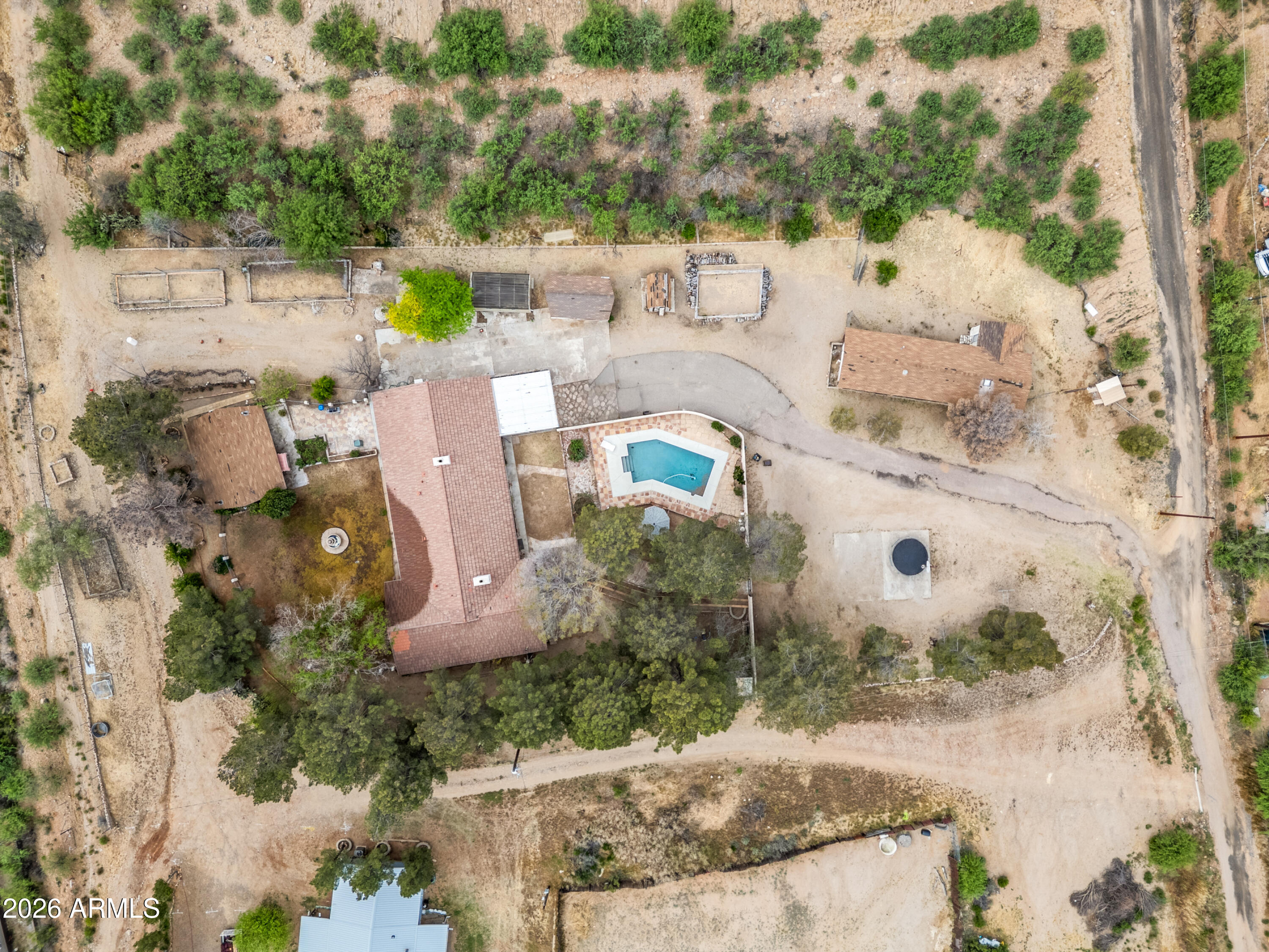 7358 Alamo Way Globe, AZ 85501 - Photo 1 of 68 an aerial view of a house with a yard and lake view