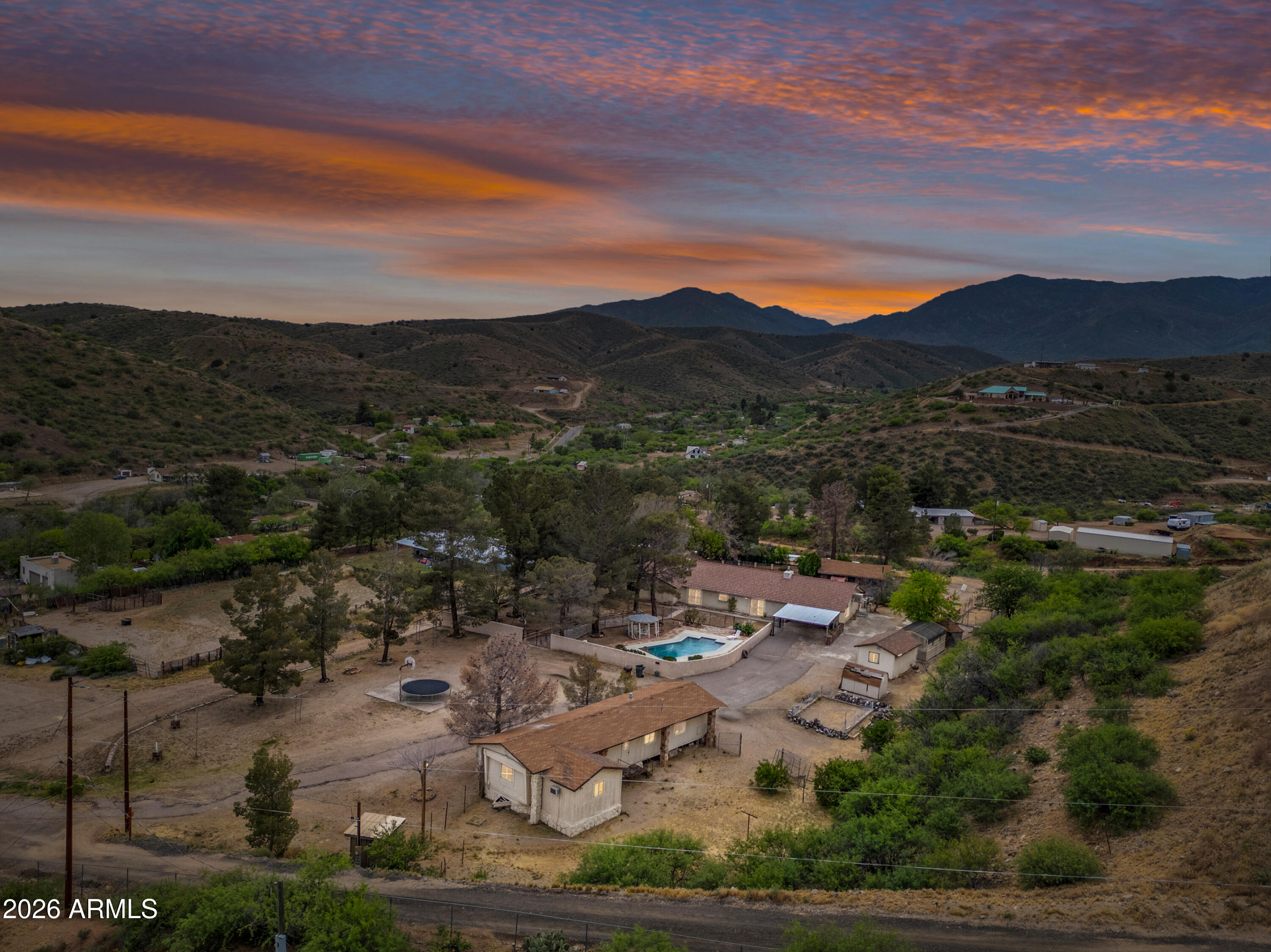 7358 Alamo Way Globe, AZ 85501 - Photo 63 of 68 a view of a city with sunset view