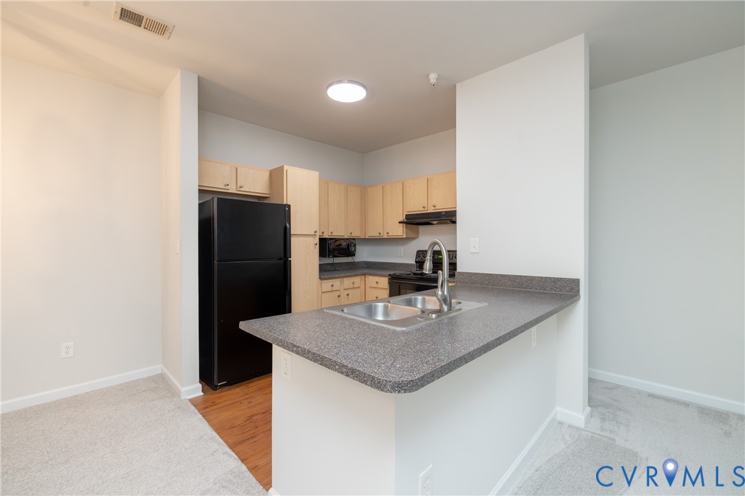 734 Bristol Village Drive, Unit 208 Midlothian, VA 23114 - Photo 10 of 24 a kitchen with refrigerator and countertop