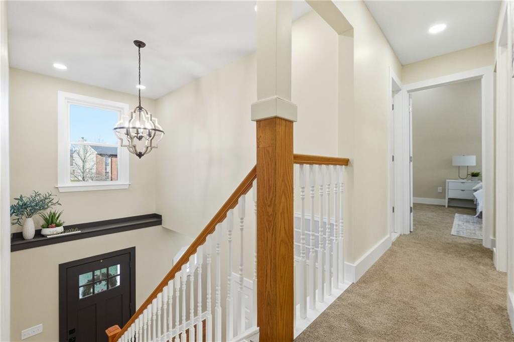 3562 Huntertown Road Allison Park, PA 15101 - Photo 27 of 49 ENJOY THE VIEW FROM THE NEWLY OPENED 2ND FLOOR LANDING ~ THE ENTIRE 2ND FLOOR BOASTS ALL NEW CARPET.
