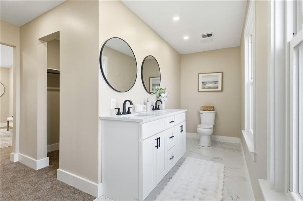 3562 Huntertown Road Allison Park, PA 15101 - Photo 31 of 49 SPA LIKE PRIMARY BATH WITH MARBLE FLOORS.