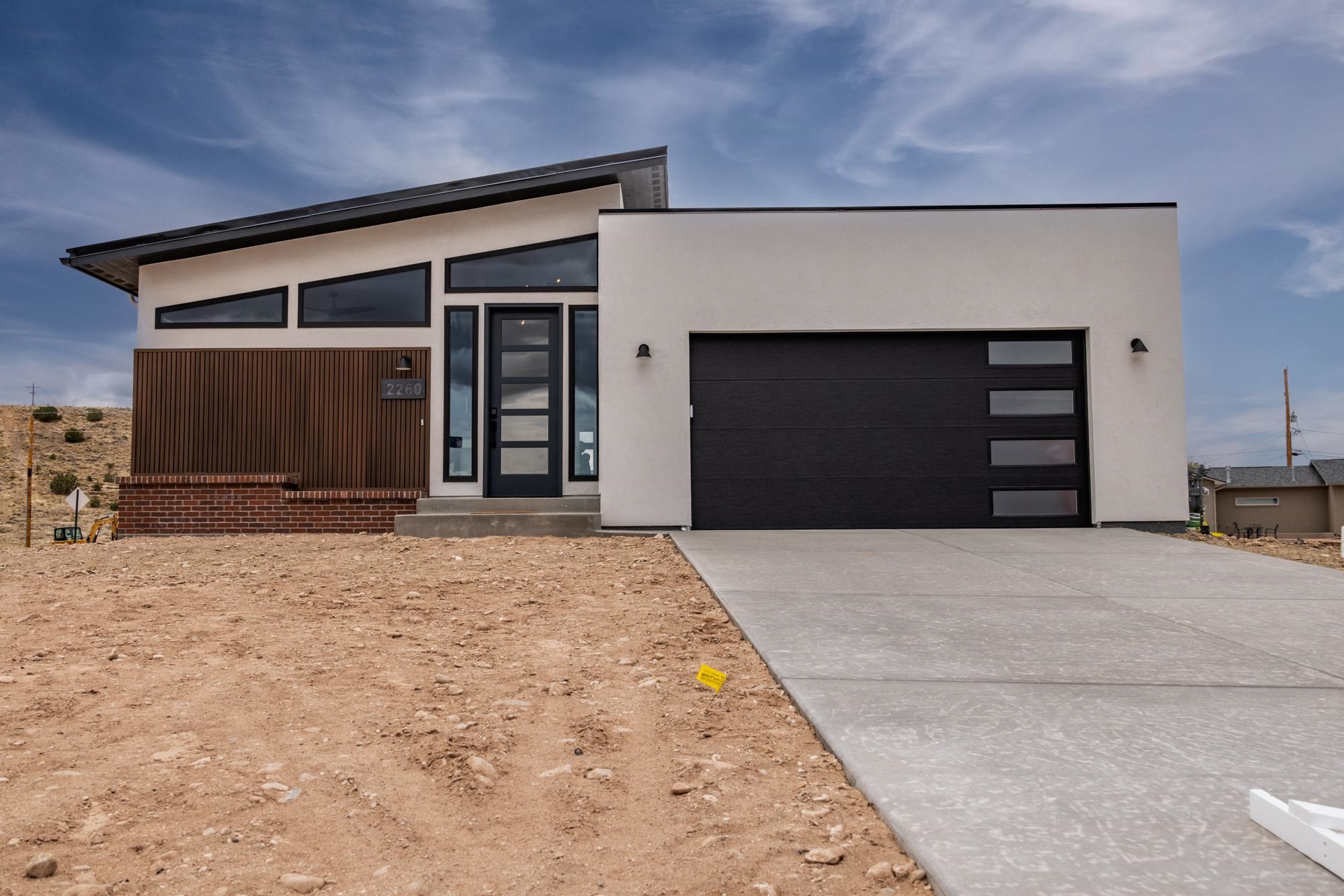 a front view of a house