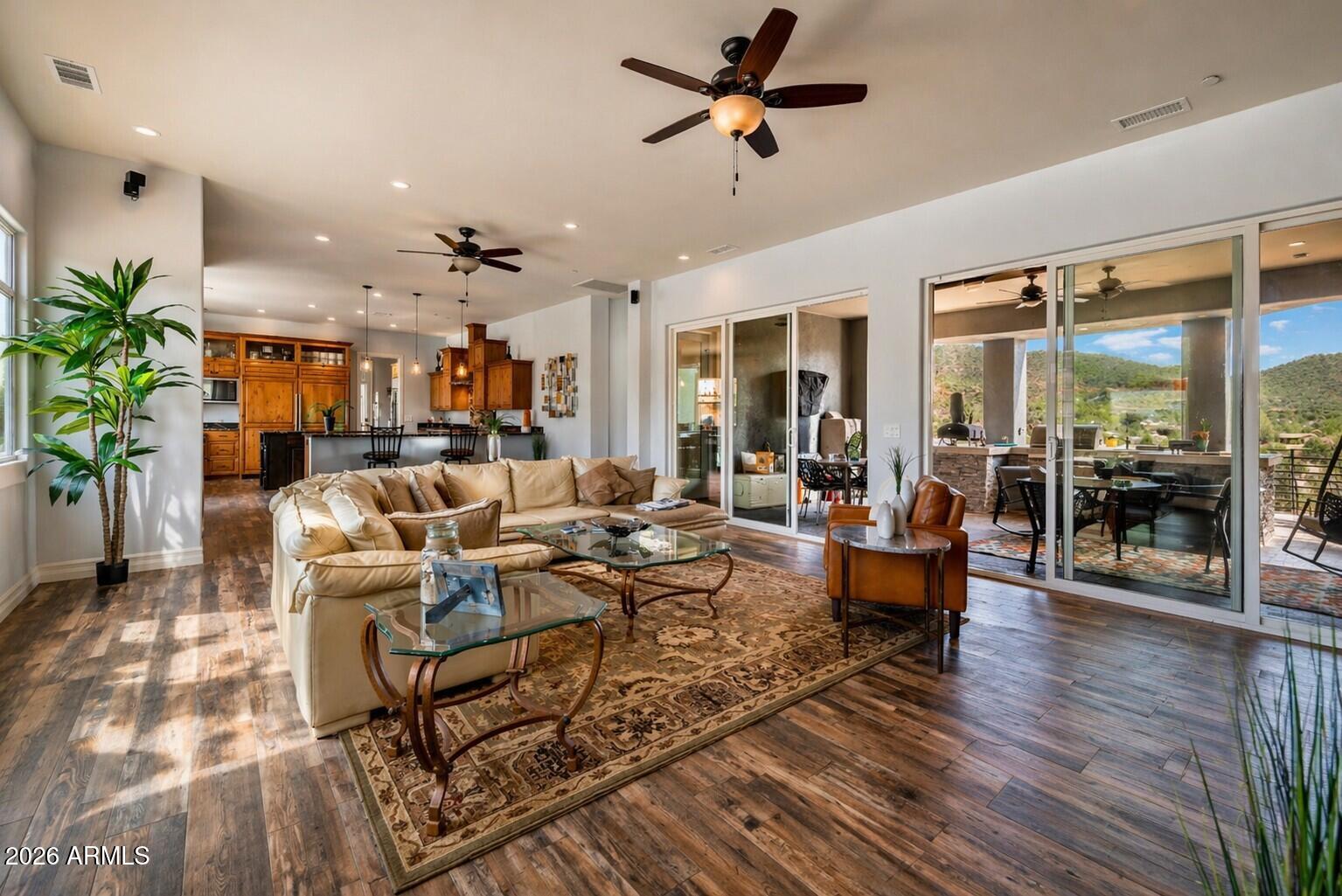 10 Ho Hum Circle Sedona, AZ 86351 - Photo 7 of 45 Sliding doors open to fabulous patio