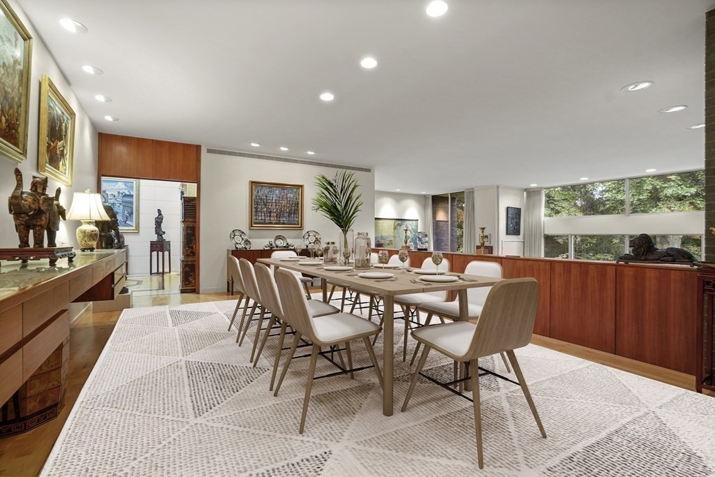 64 Highland Street Cambridge, MA 02138 - Photo 9 of 41 a view of a dining room with furniture window and outside view