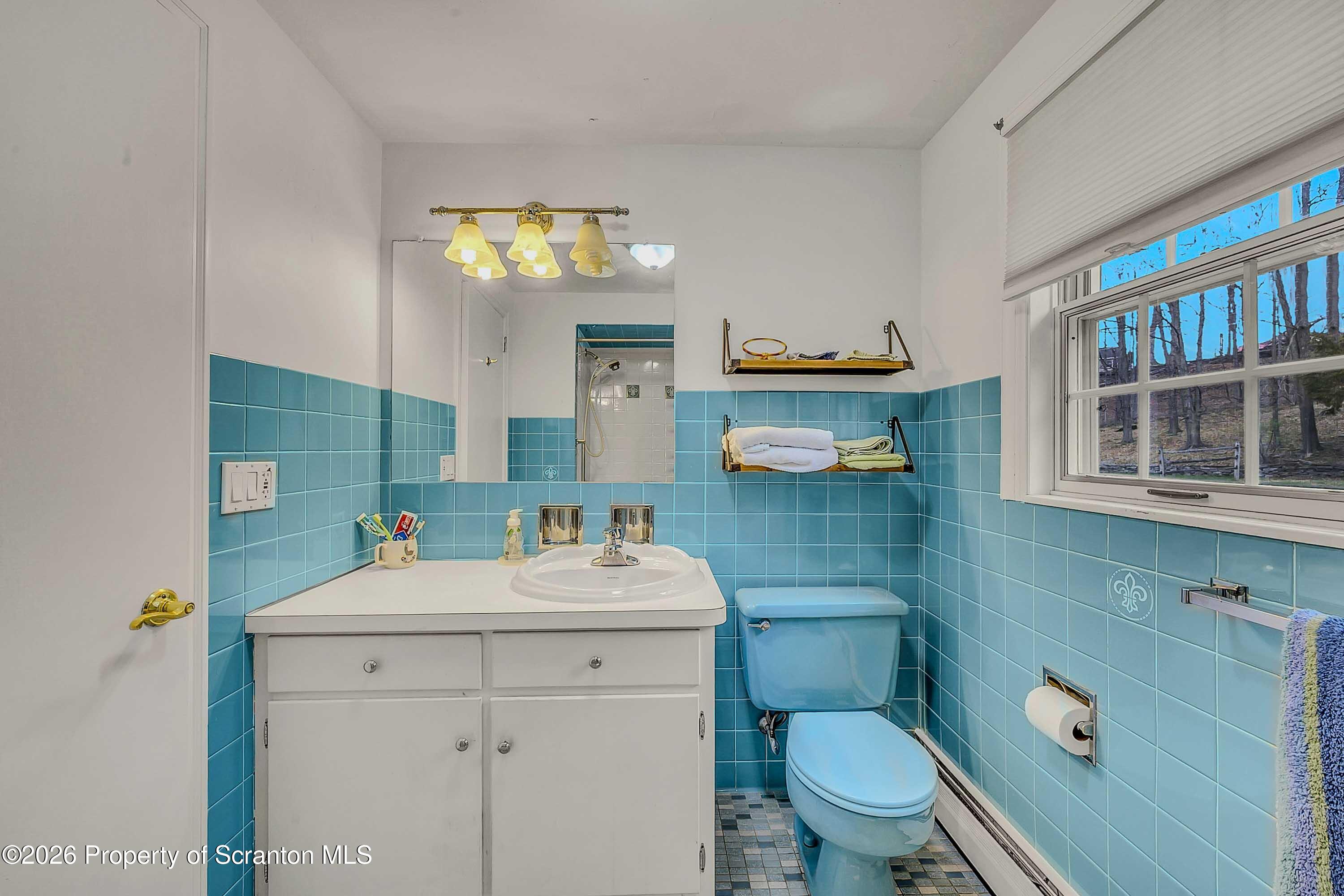 108 Sturbridge Road Clarks Summit, PA 18411 - Photo 48 of 67 a bathroom with a toilet sink and mirror