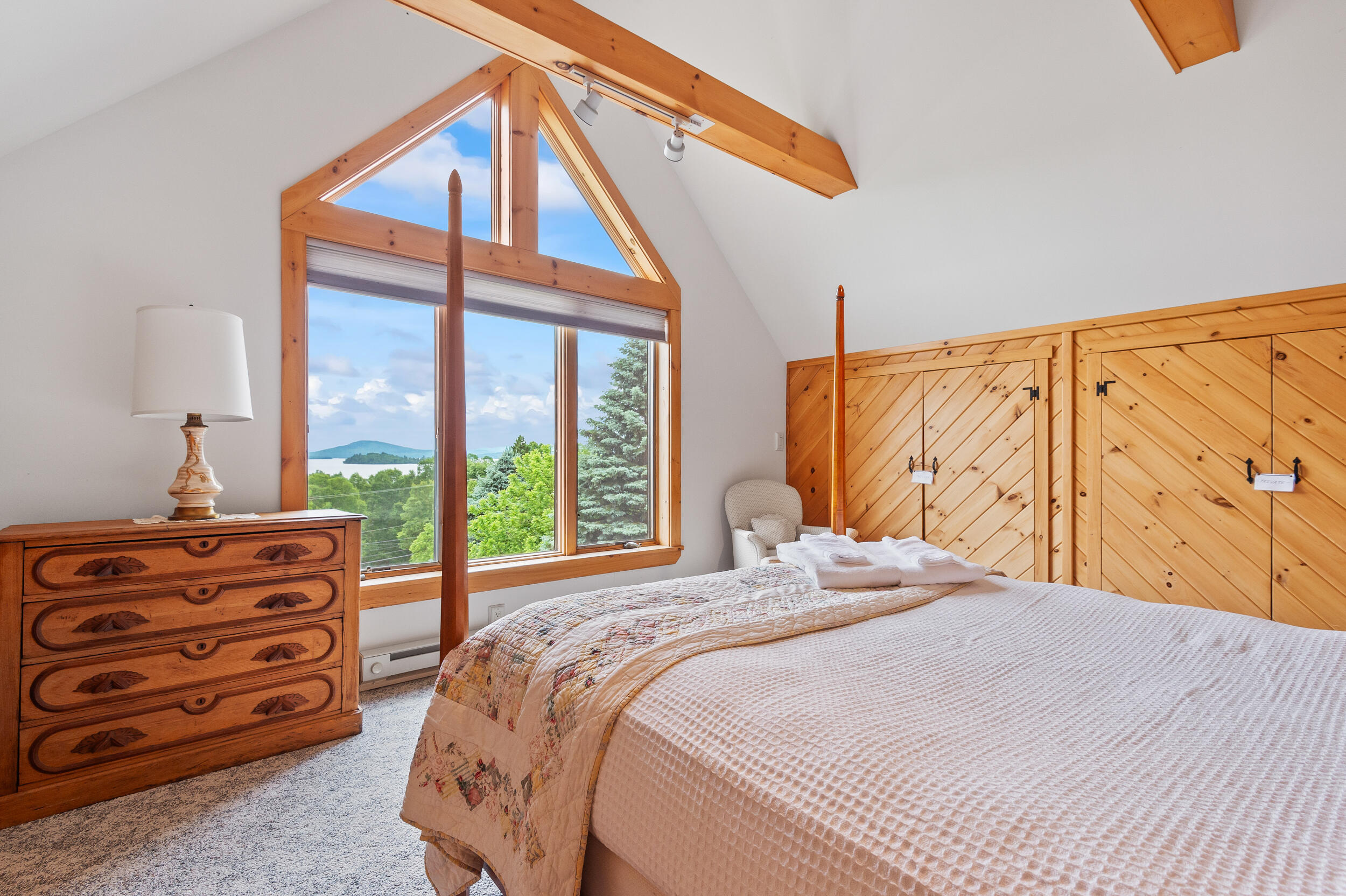 11 Overlook Road Rangeley, ME 04970 - Photo 22 of 41 Bed with a view