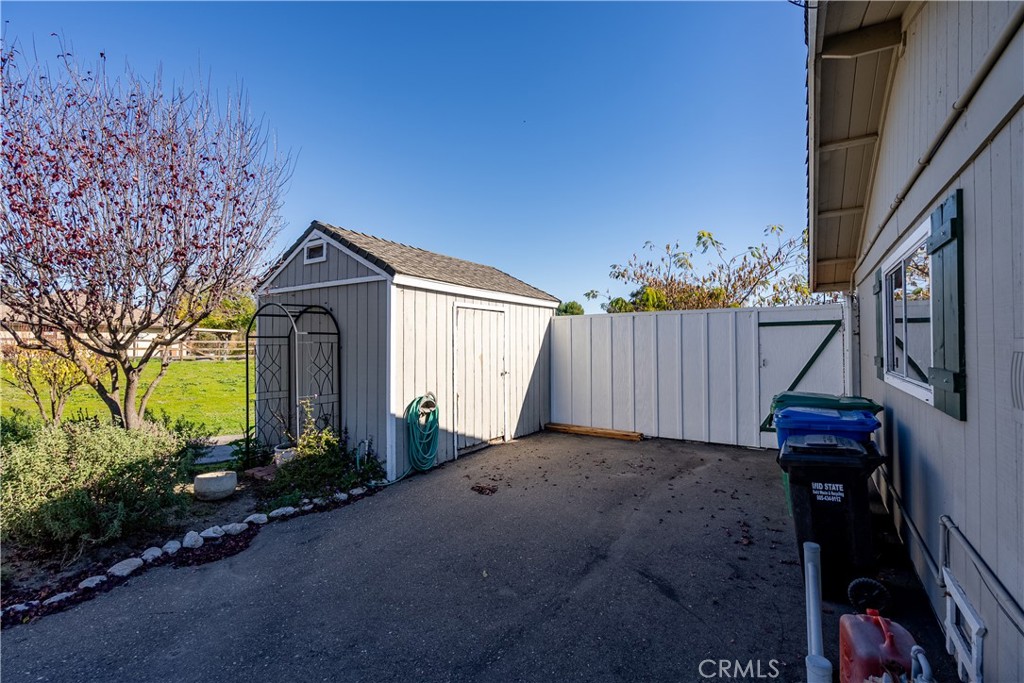 9220 Carmel Road Atascadero, CA 93422 - Photo 29 of 61 There is a storage shed ideal for yard maintenance items.