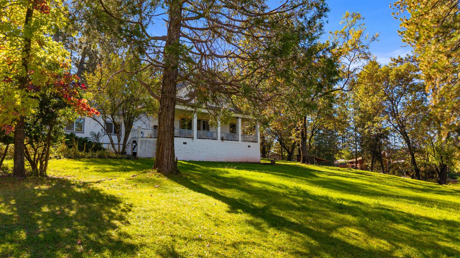 790 Pine Knoll Road Applegate, CA 95703 - Photo 37 of 81 a view of swimming pool with an outdoor space and seating area