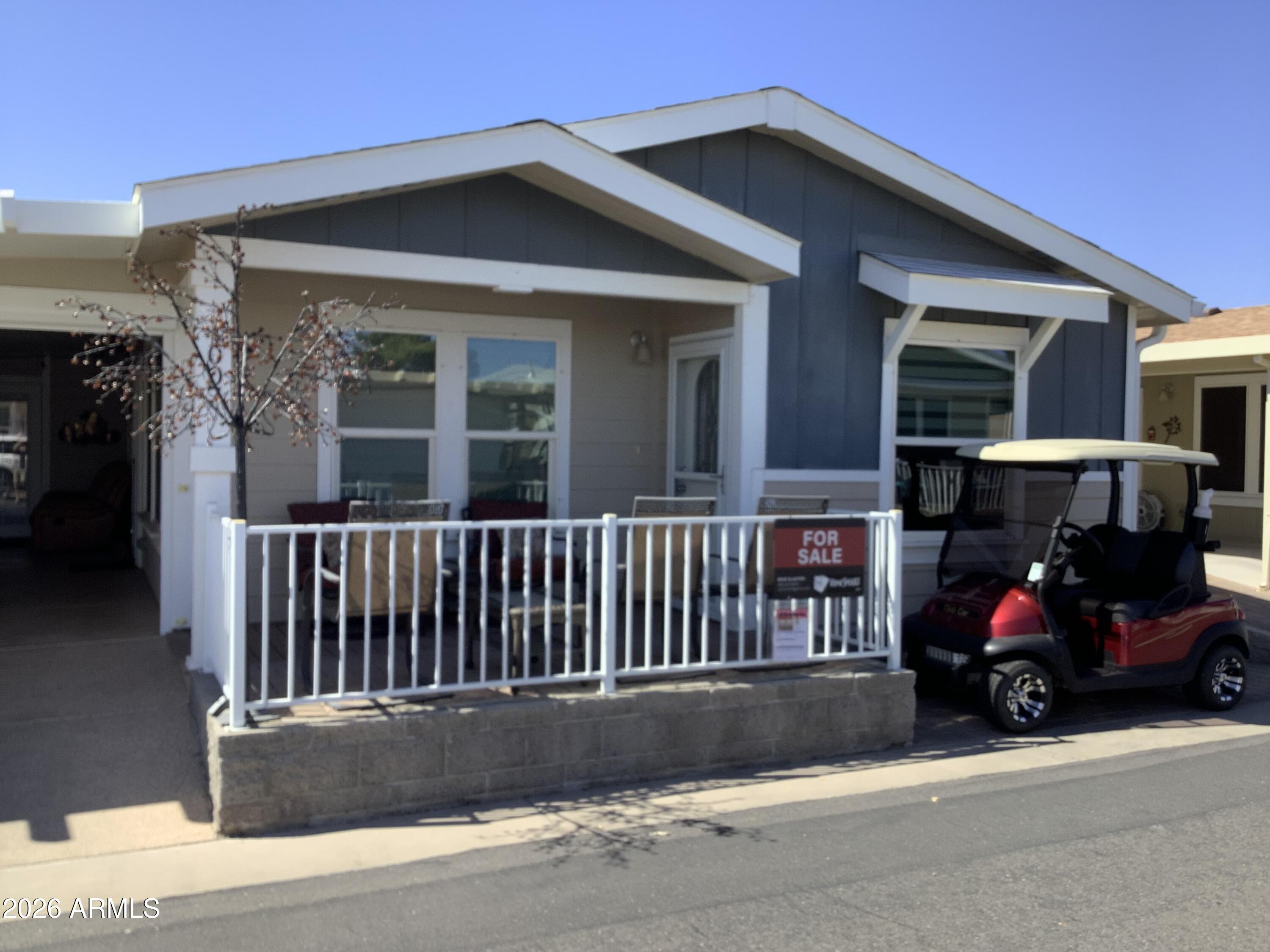 a view of a house with a porch