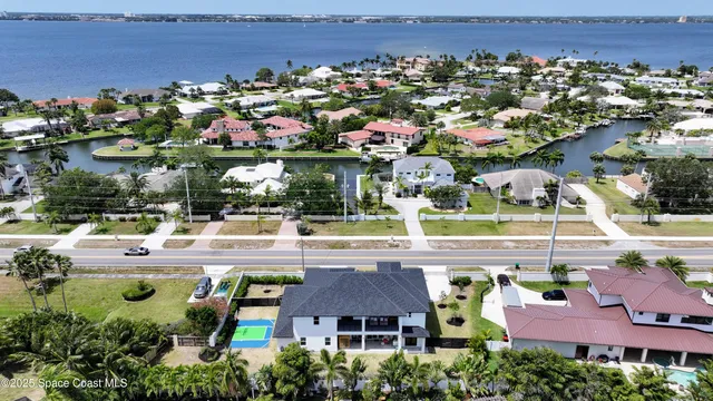 an aerial view of multiple house